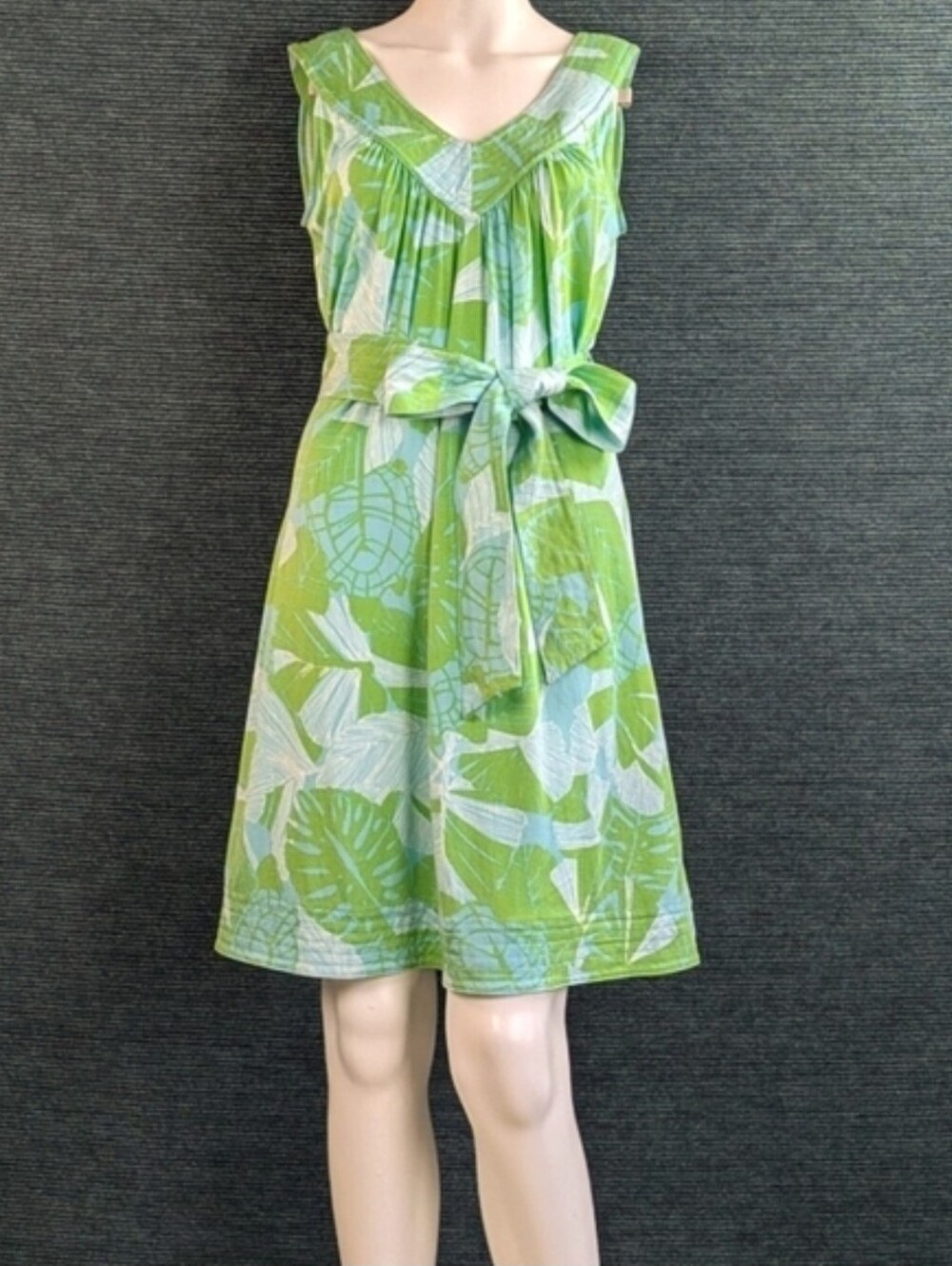 Lilly Pullitzer Silk Blend Nadja Dress "Love Me Or Leaf Me"